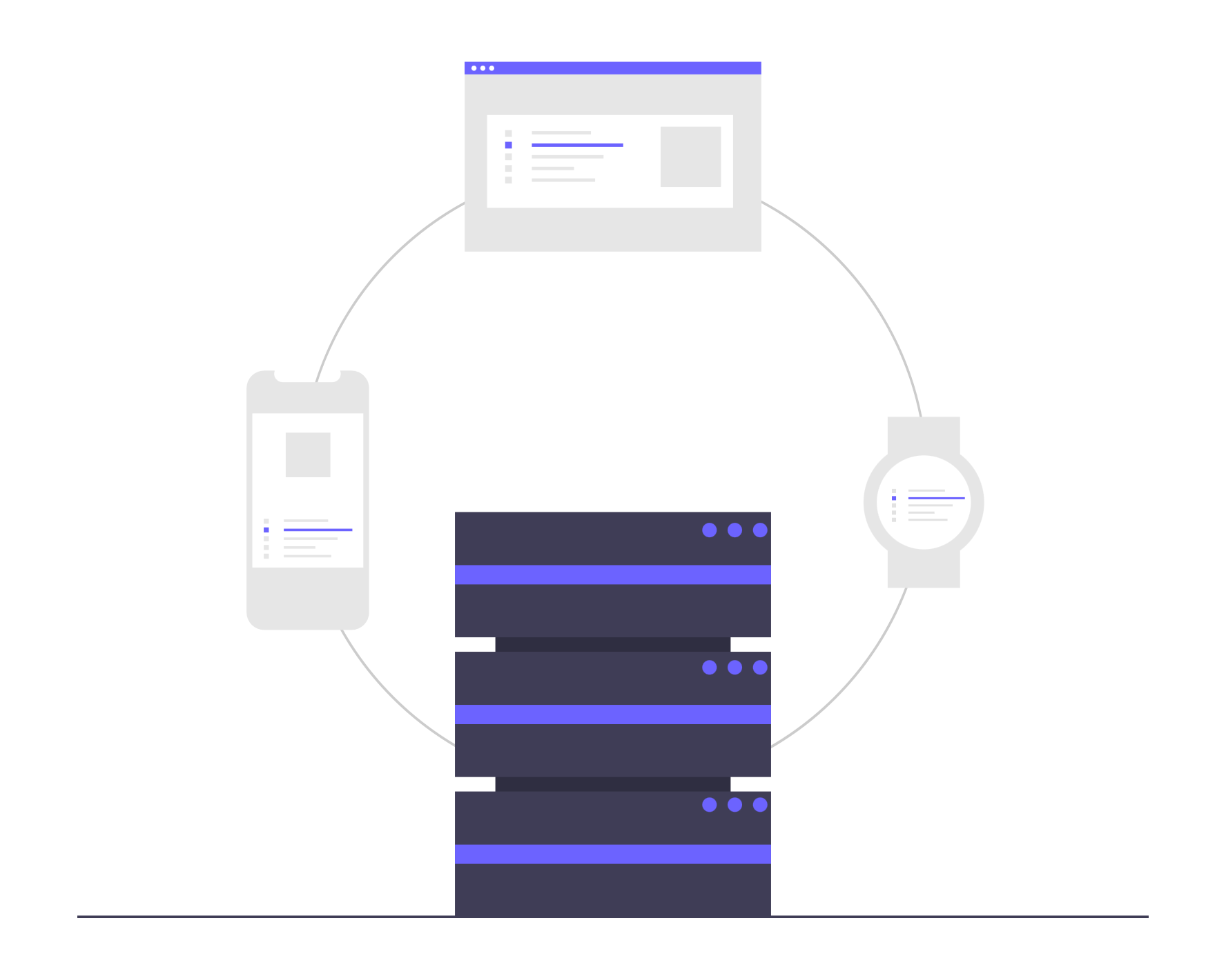 Абстрактная технологичная иллюстрация CodeCircuit
